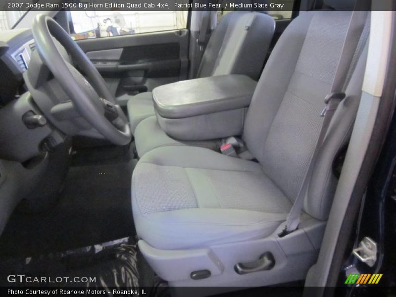 Patriot Blue Pearl / Medium Slate Gray 2007 Dodge Ram 1500 Big Horn Edition Quad Cab 4x4