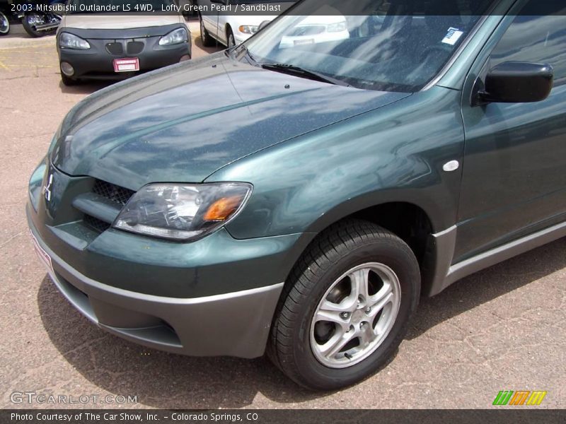 Lofty Green Pearl / Sandblast 2003 Mitsubishi Outlander LS 4WD