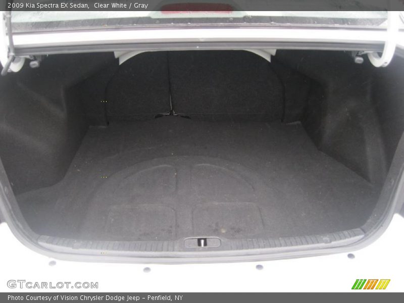 Clear White / Gray 2009 Kia Spectra EX Sedan