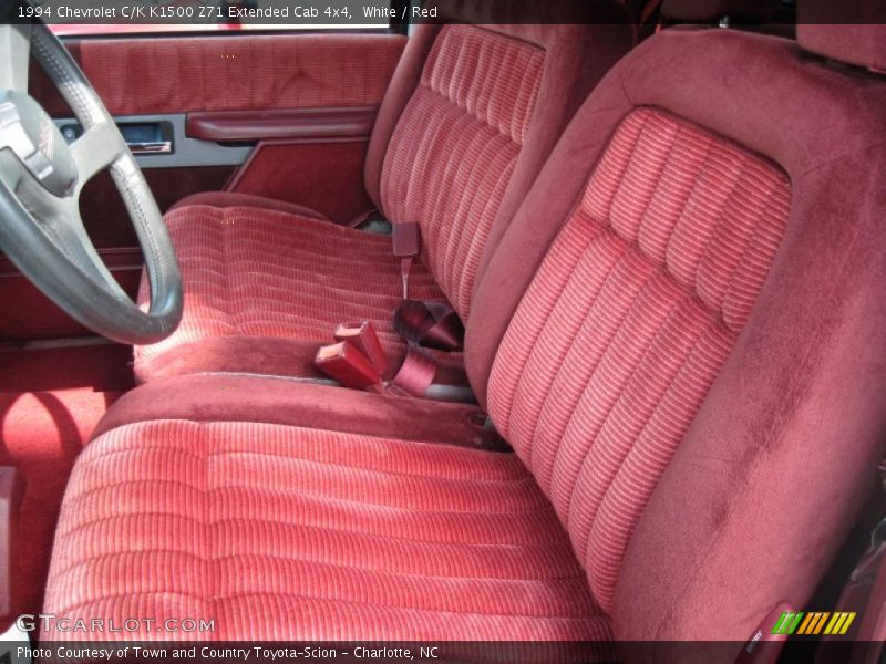  1994 C/K K1500 Z71 Extended Cab 4x4 Red Interior