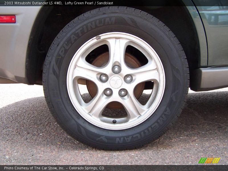 Lofty Green Pearl / Sandblast 2003 Mitsubishi Outlander LS 4WD