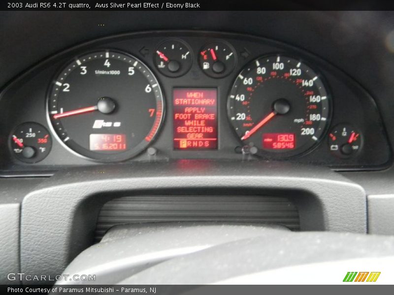  2003 RS6 4.2T quattro 4.2T quattro Gauges