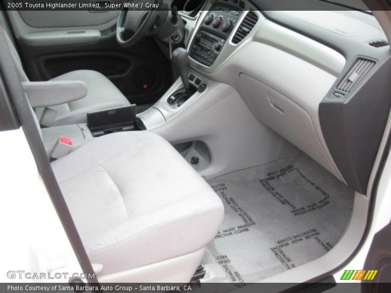 Super White / Gray 2005 Toyota Highlander Limited