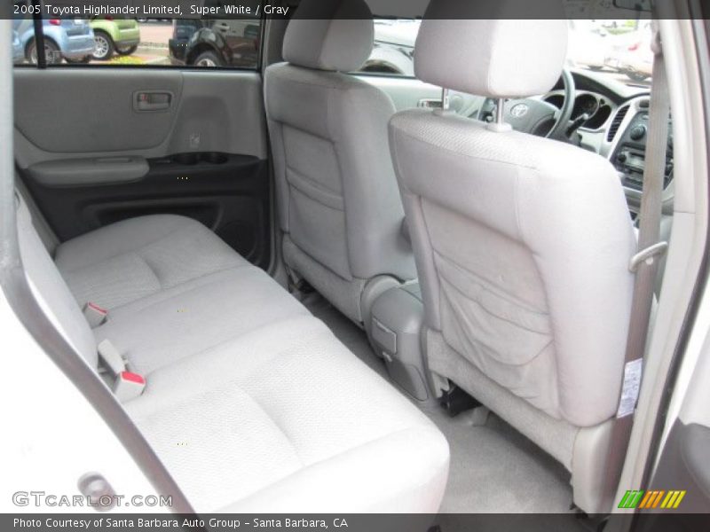 Super White / Gray 2005 Toyota Highlander Limited