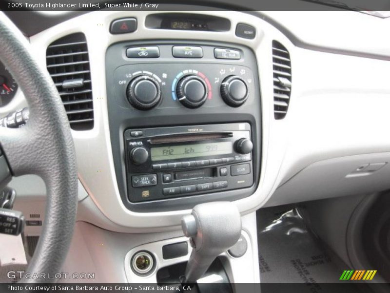 Super White / Gray 2005 Toyota Highlander Limited