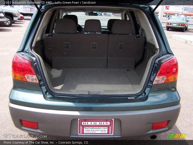 Lofty Green Pearl / Sandblast 2003 Mitsubishi Outlander LS 4WD