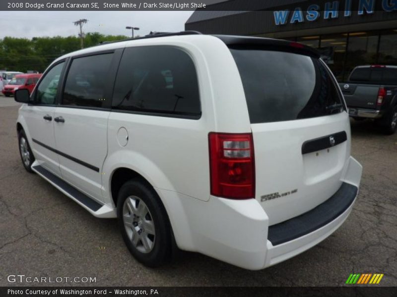 Stone White / Dark Slate/Light Shale 2008 Dodge Grand Caravan SE