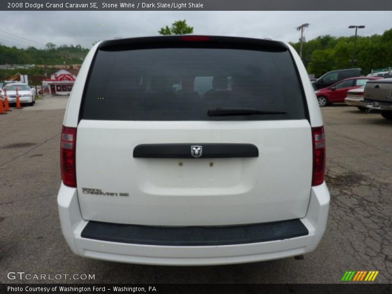 Stone White / Dark Slate/Light Shale 2008 Dodge Grand Caravan SE