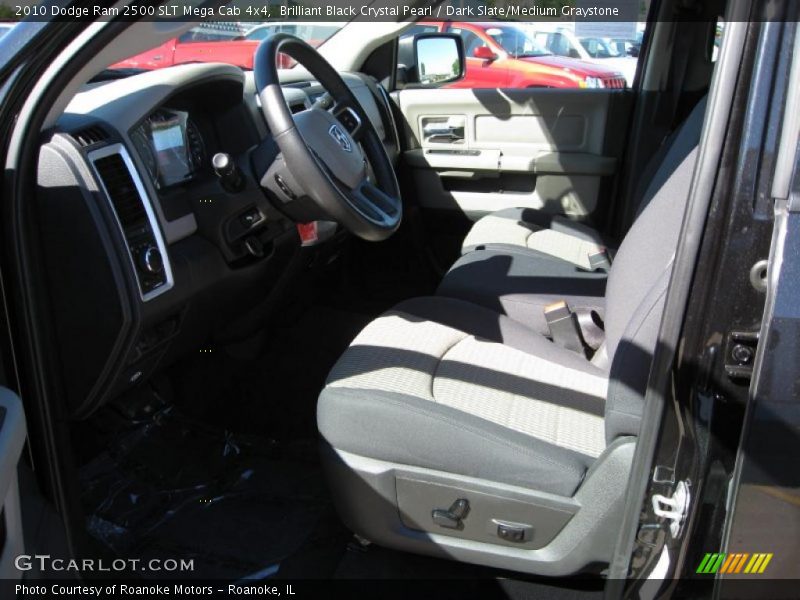 Brilliant Black Crystal Pearl / Dark Slate/Medium Graystone 2010 Dodge Ram 2500 SLT Mega Cab 4x4