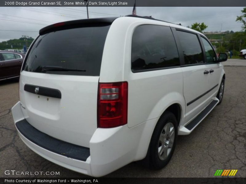 Stone White / Dark Slate/Light Shale 2008 Dodge Grand Caravan SE