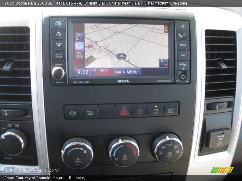 Brilliant Black Crystal Pearl / Dark Slate/Medium Graystone 2010 Dodge Ram 2500 SLT Mega Cab 4x4