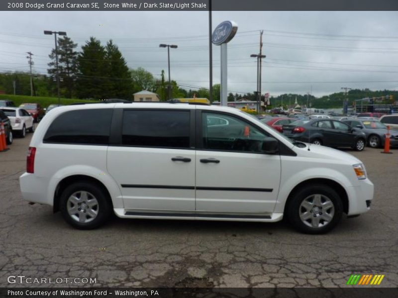 Stone White / Dark Slate/Light Shale 2008 Dodge Grand Caravan SE