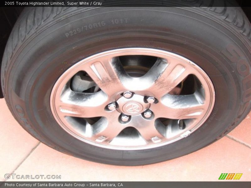 Super White / Gray 2005 Toyota Highlander Limited