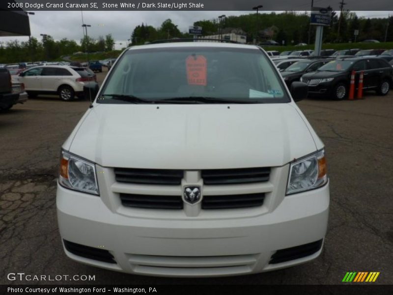 Stone White / Dark Slate/Light Shale 2008 Dodge Grand Caravan SE