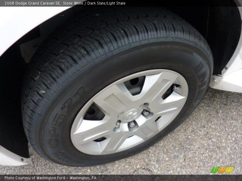 Stone White / Dark Slate/Light Shale 2008 Dodge Grand Caravan SE