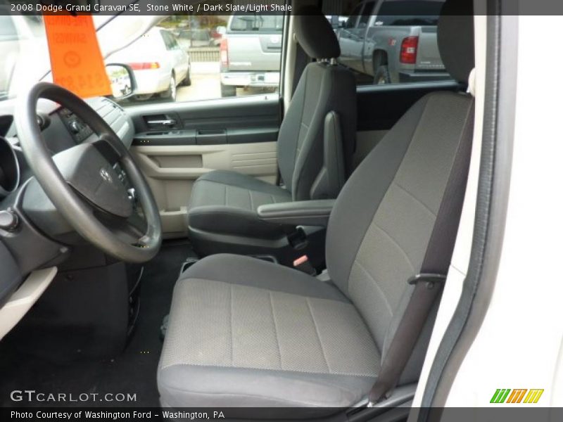 Stone White / Dark Slate/Light Shale 2008 Dodge Grand Caravan SE