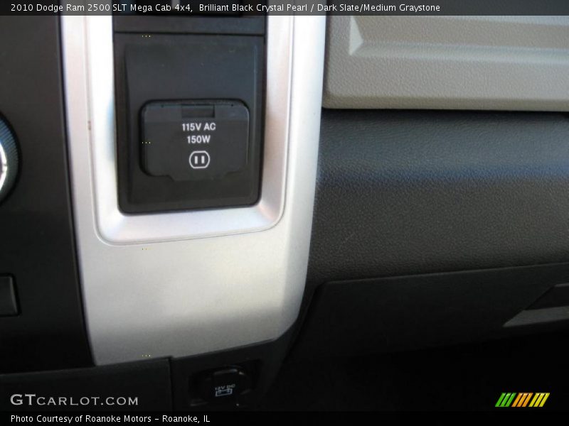 Brilliant Black Crystal Pearl / Dark Slate/Medium Graystone 2010 Dodge Ram 2500 SLT Mega Cab 4x4
