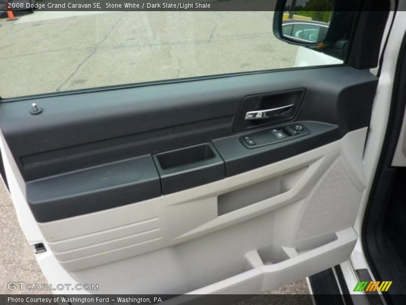 Stone White / Dark Slate/Light Shale 2008 Dodge Grand Caravan SE