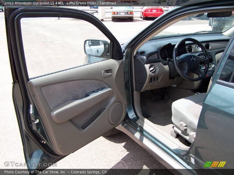Lofty Green Pearl / Sandblast 2003 Mitsubishi Outlander LS 4WD