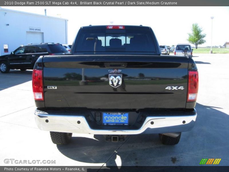 Brilliant Black Crystal Pearl / Dark Slate/Medium Graystone 2010 Dodge Ram 2500 SLT Mega Cab 4x4