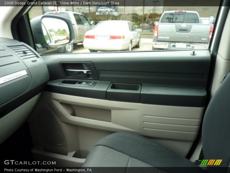 Stone White / Dark Slate/Light Shale 2008 Dodge Grand Caravan SE