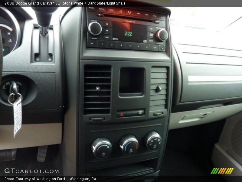 Stone White / Dark Slate/Light Shale 2008 Dodge Grand Caravan SE