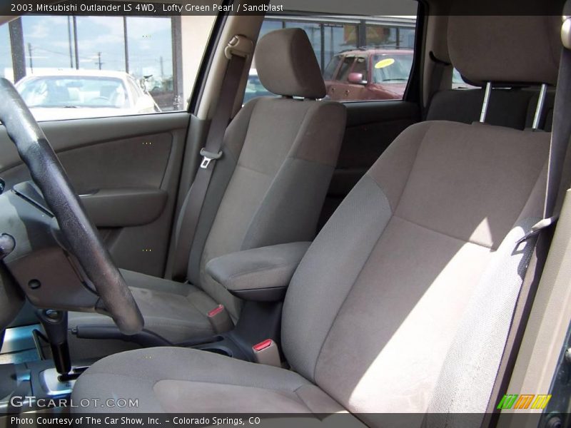 Lofty Green Pearl / Sandblast 2003 Mitsubishi Outlander LS 4WD