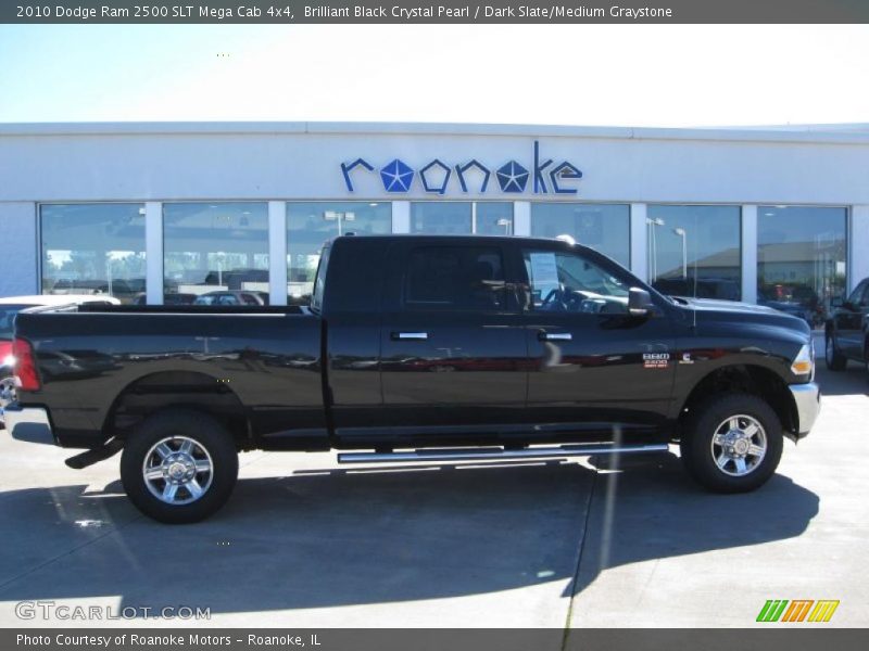 Brilliant Black Crystal Pearl / Dark Slate/Medium Graystone 2010 Dodge Ram 2500 SLT Mega Cab 4x4