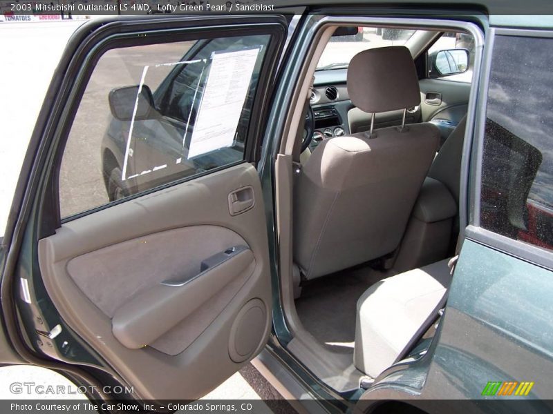 Lofty Green Pearl / Sandblast 2003 Mitsubishi Outlander LS 4WD