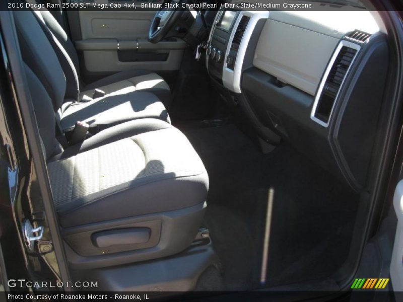 Brilliant Black Crystal Pearl / Dark Slate/Medium Graystone 2010 Dodge Ram 2500 SLT Mega Cab 4x4
