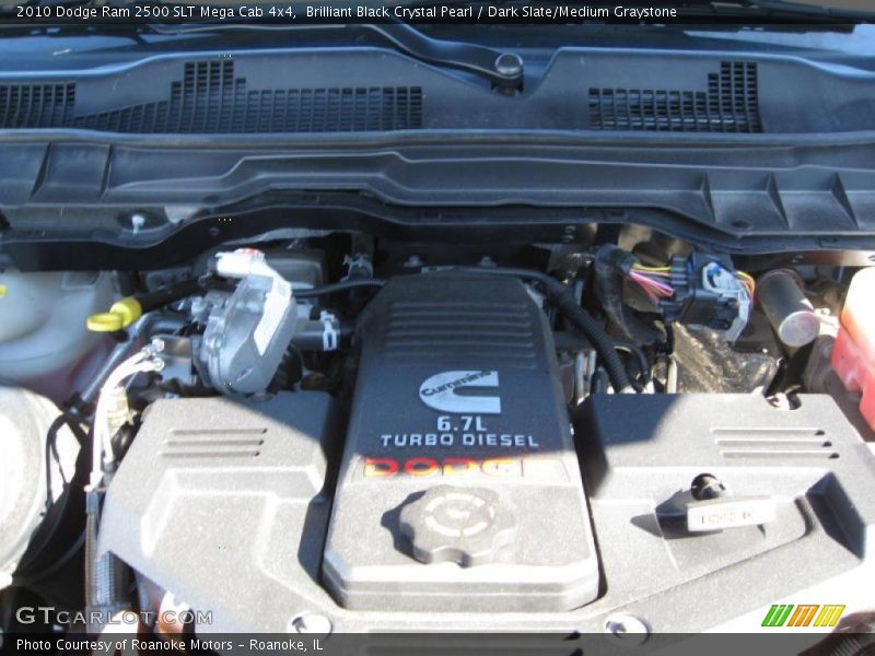 Brilliant Black Crystal Pearl / Dark Slate/Medium Graystone 2010 Dodge Ram 2500 SLT Mega Cab 4x4
