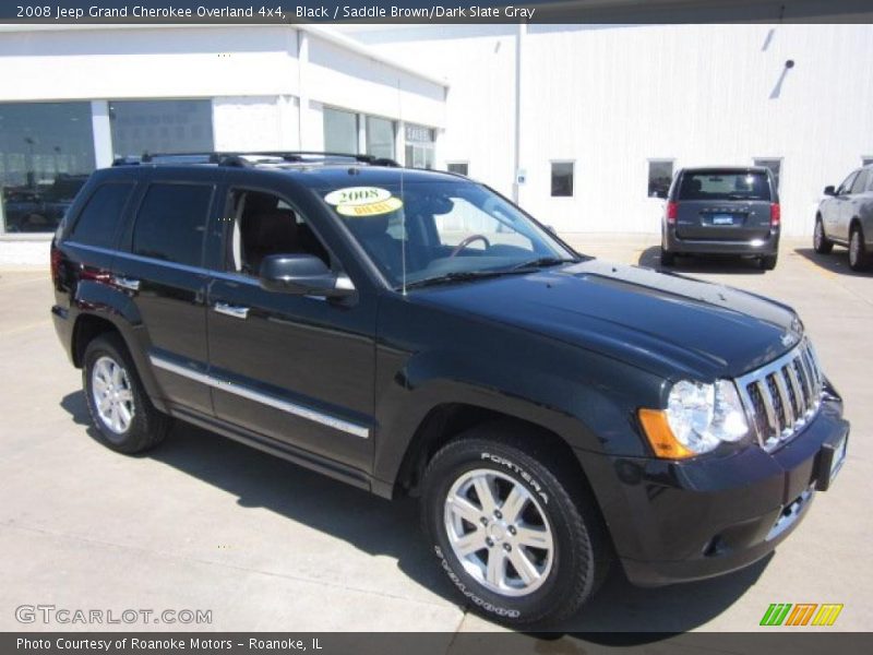 Black / Saddle Brown/Dark Slate Gray 2008 Jeep Grand Cherokee Overland 4x4