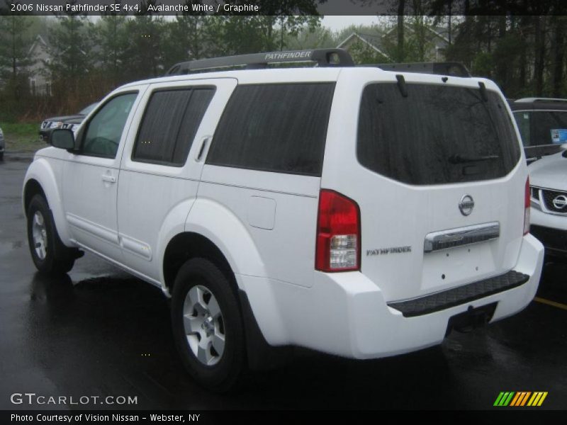 Avalanche White / Graphite 2006 Nissan Pathfinder SE 4x4