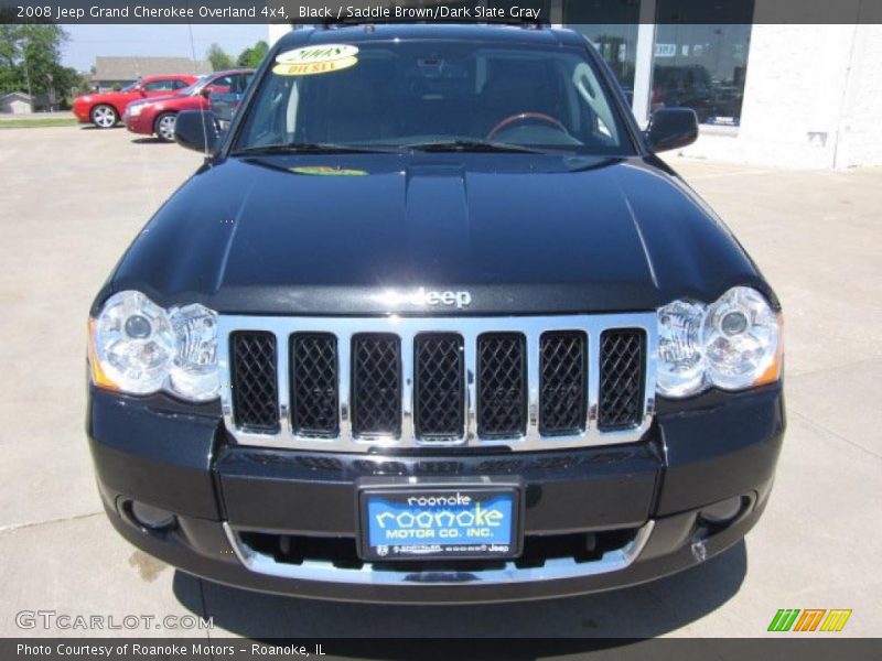 Black / Saddle Brown/Dark Slate Gray 2008 Jeep Grand Cherokee Overland 4x4