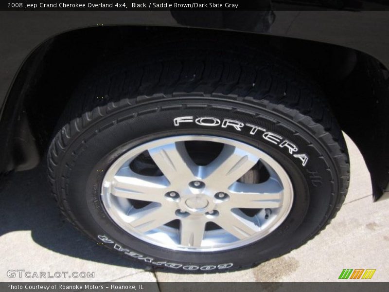 Black / Saddle Brown/Dark Slate Gray 2008 Jeep Grand Cherokee Overland 4x4