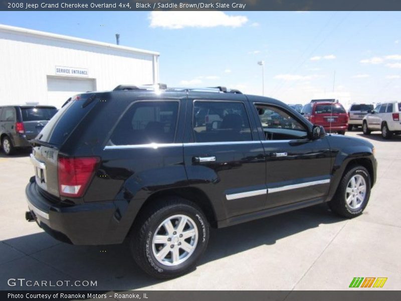 Black / Saddle Brown/Dark Slate Gray 2008 Jeep Grand Cherokee Overland 4x4