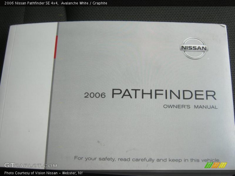 Avalanche White / Graphite 2006 Nissan Pathfinder SE 4x4