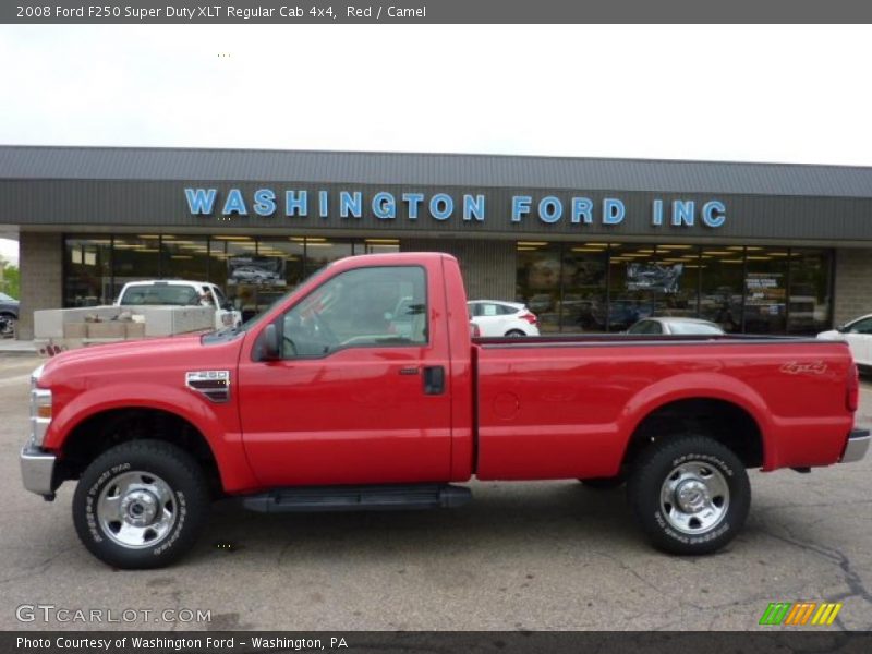 Red / Camel 2008 Ford F250 Super Duty XLT Regular Cab 4x4