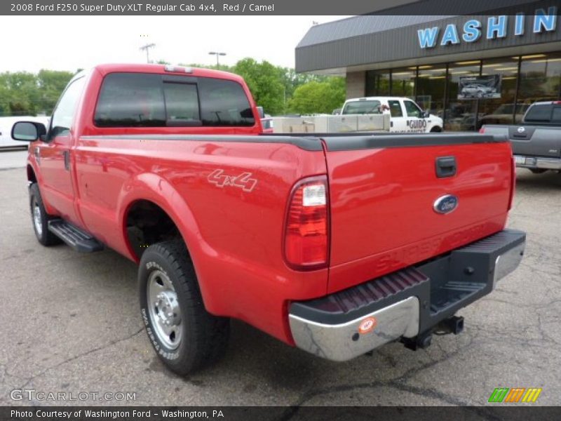 Red / Camel 2008 Ford F250 Super Duty XLT Regular Cab 4x4