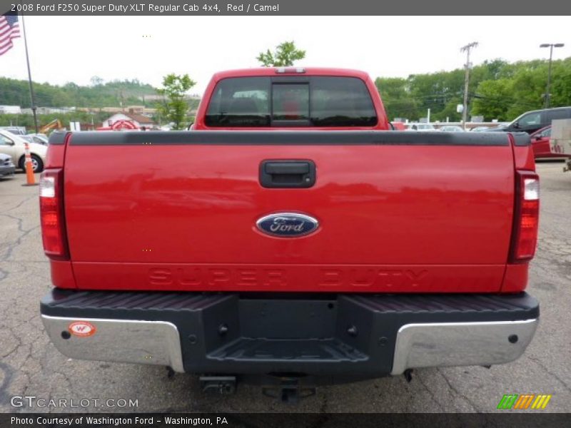 Red / Camel 2008 Ford F250 Super Duty XLT Regular Cab 4x4