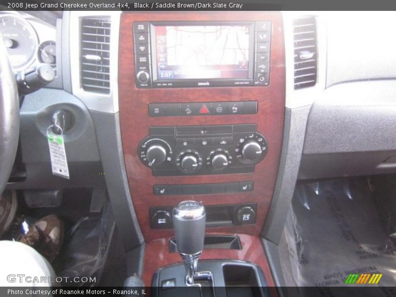 Black / Saddle Brown/Dark Slate Gray 2008 Jeep Grand Cherokee Overland 4x4