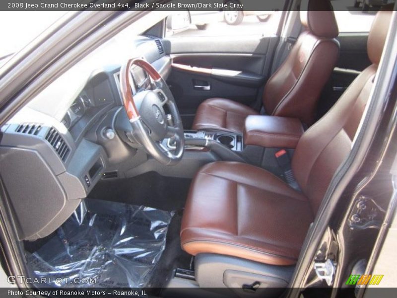  2008 Grand Cherokee Overland 4x4 Saddle Brown/Dark Slate Gray Interior