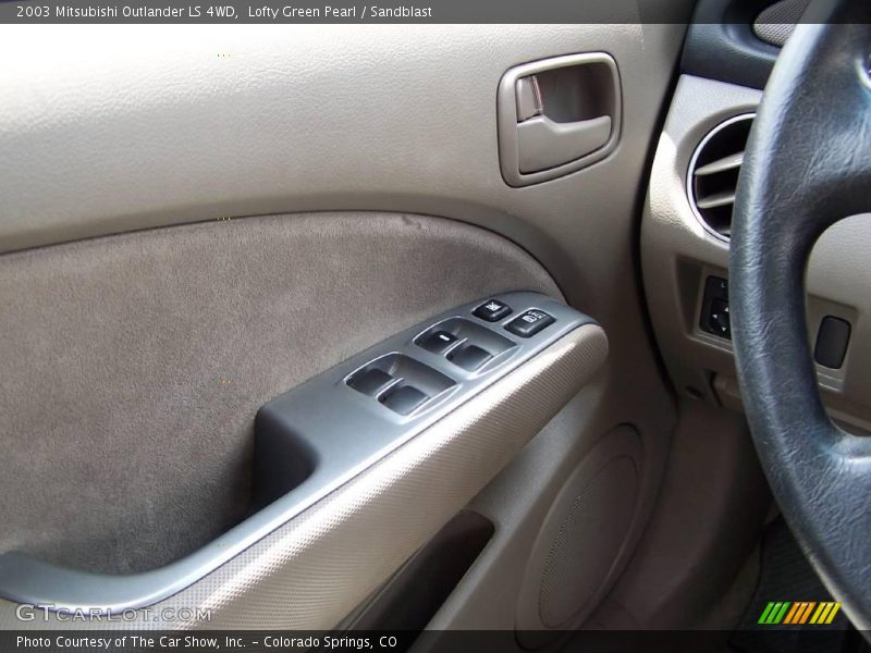 Lofty Green Pearl / Sandblast 2003 Mitsubishi Outlander LS 4WD