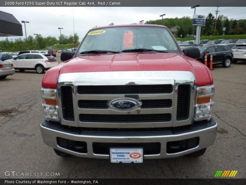 Red / Camel 2008 Ford F250 Super Duty XLT Regular Cab 4x4