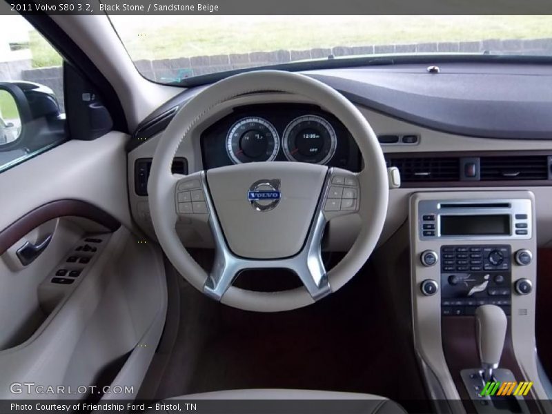 Black Stone / Sandstone Beige 2011 Volvo S80 3.2