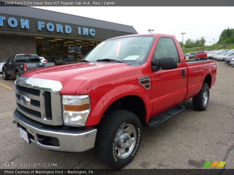 Red / Camel 2008 Ford F250 Super Duty XLT Regular Cab 4x4