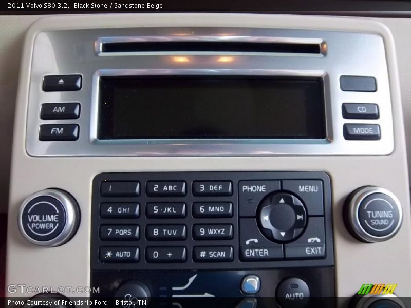 Black Stone / Sandstone Beige 2011 Volvo S80 3.2
