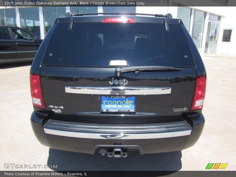 Black / Saddle Brown/Dark Slate Gray 2008 Jeep Grand Cherokee Overland 4x4