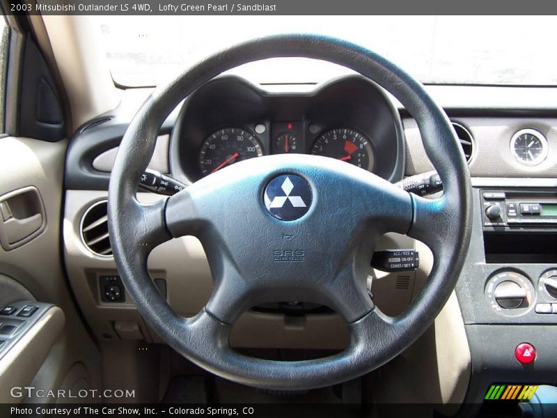 Lofty Green Pearl / Sandblast 2003 Mitsubishi Outlander LS 4WD