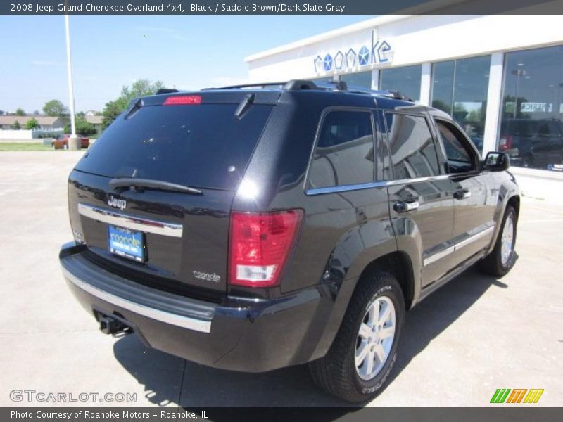 Black / Saddle Brown/Dark Slate Gray 2008 Jeep Grand Cherokee Overland 4x4